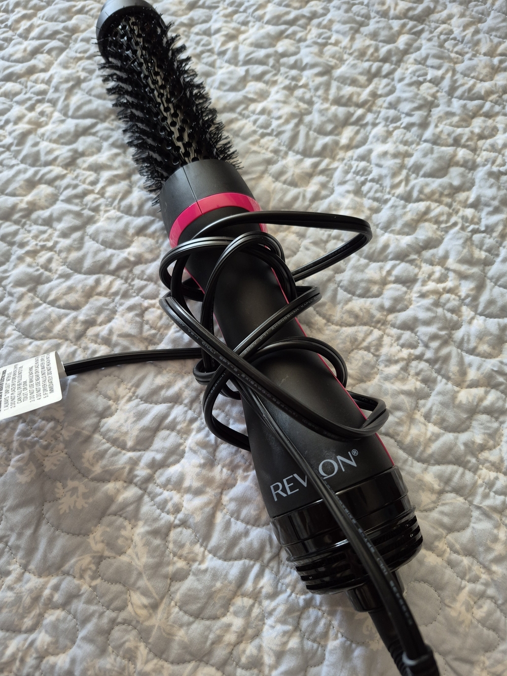 Revlon Black and Bright Pink Hot Air Round Brush